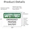 Signmission Emergency Propane Shutoff, 10 in W x Rectangle, Vinyl Decal OS-2PACK-SF-D-710-L-10584 - alternate 5